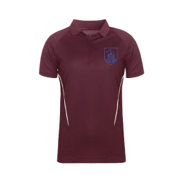 Burgundy polo shirt girls online