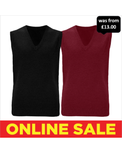 Plain Knitted V-Neck Slipover