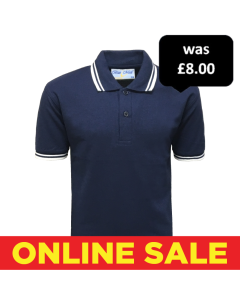 Plain Navy & White Polo Shirt