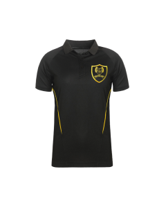 Black & Gold Girls' PE Polo Shirt
