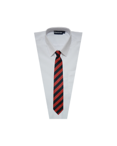 TI-115 45" Black & Red Striped Tie (Yr3-6)