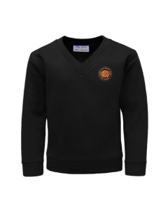 Black V-Neck Sweatshirt