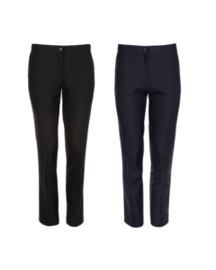 Plain Senior Girls Slim Fit Trousers