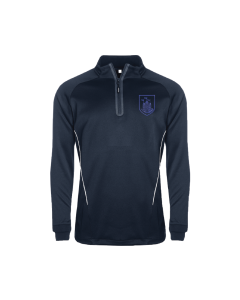 Navy & White Boys' PE 1/4 Zip Training Top