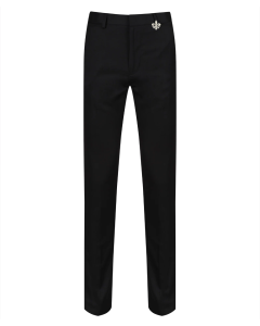 Black Boys' Slim Fit Trousers