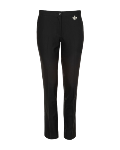 Black Girls' Slim Cut Trousers