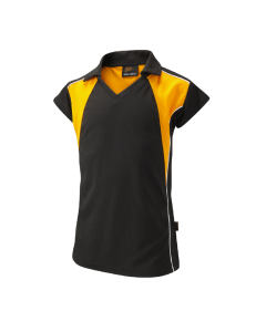 Black & Amber Girls' PE Polo Shirt