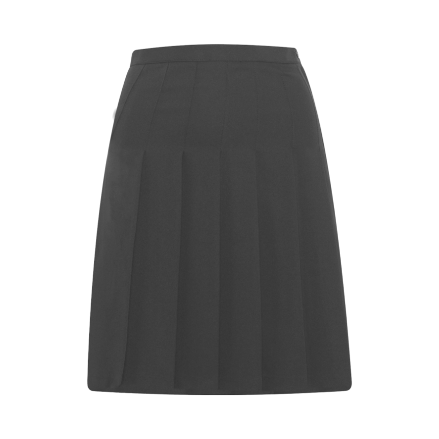 Plain Steel Grey Designer Pleated Skirt