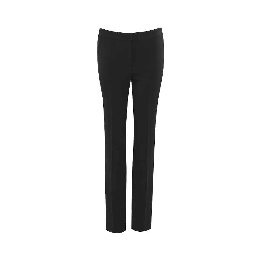 Ladies black slim leg trousers outlet
