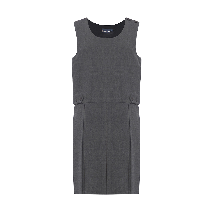 Grey pinafore shop school dress sainsburys