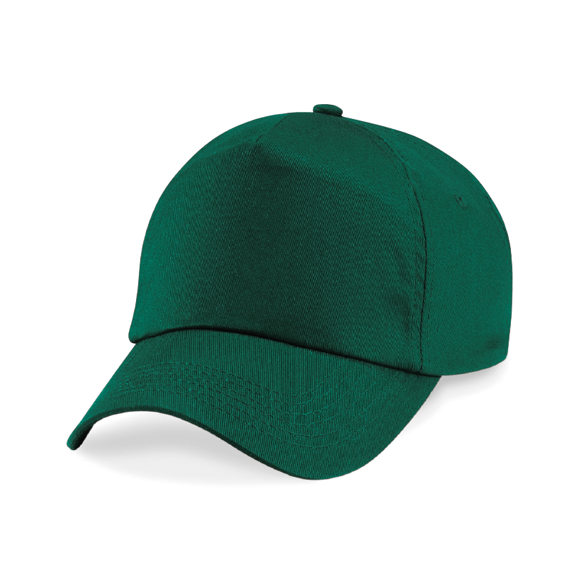 Plain Bottle Green Junior Cap