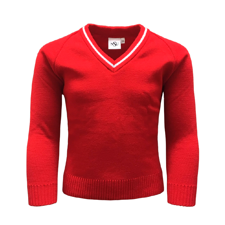 Grey and outlet red jumper