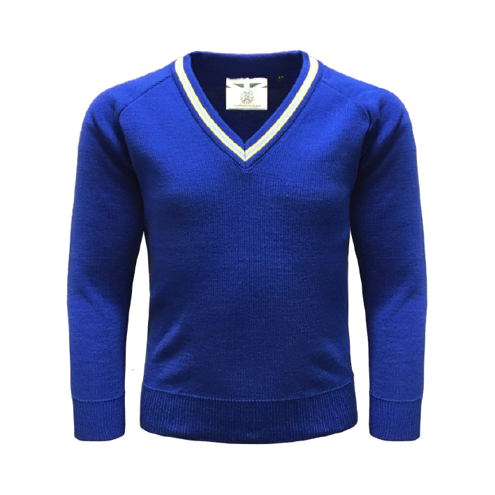 Royal Yellow Knitted V Neck Jumper