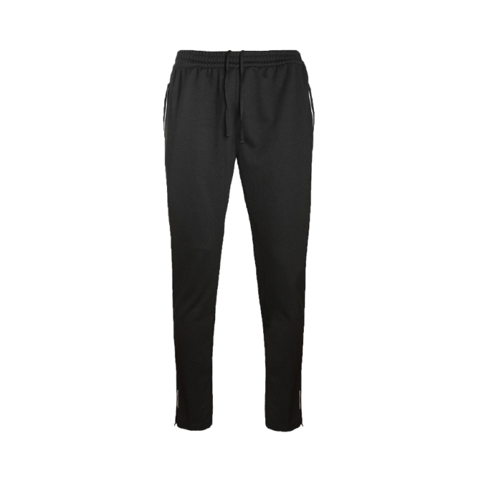 Plain Black & Silver Performance PE Jogging Pants