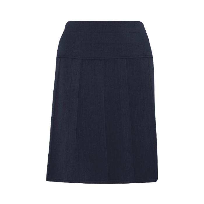 Girls Ladies School Drop Waisted Pleated Skirt Adult Sizes 6-24 Formal in  Black Grey & Navy