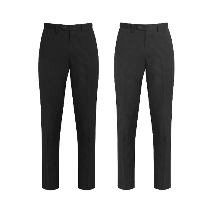 Boys slim fit trousers sales