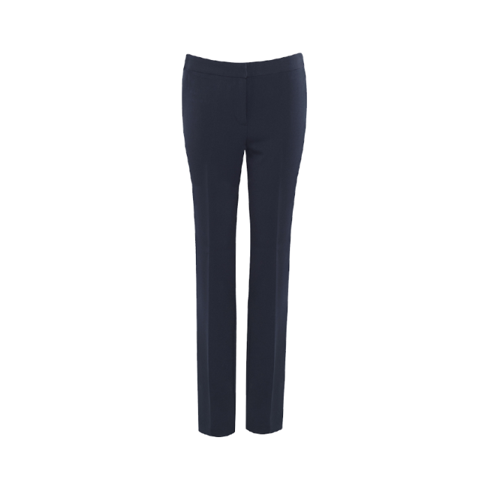 Plain Navy Senior Girls Slim Fit Trousers