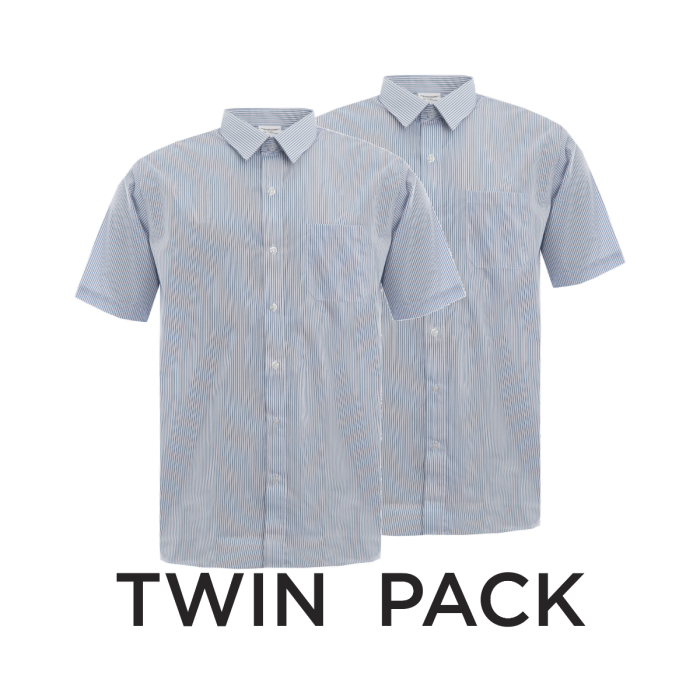 Short sleeve cheap striped button up