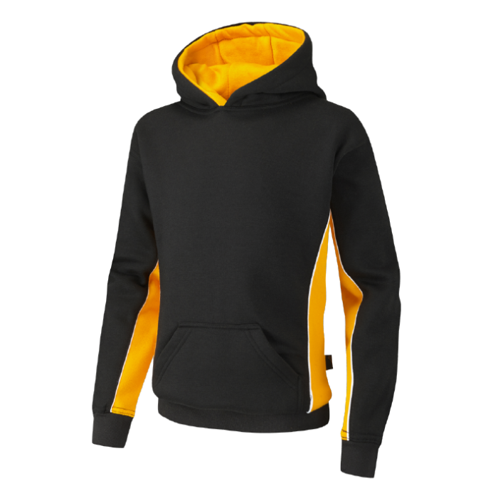 Black & Amber Unisex PE Hoody