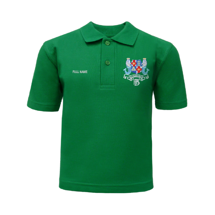 Emerald green school polo shirts shop