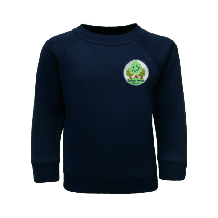 Navy crew neck shop school jumper