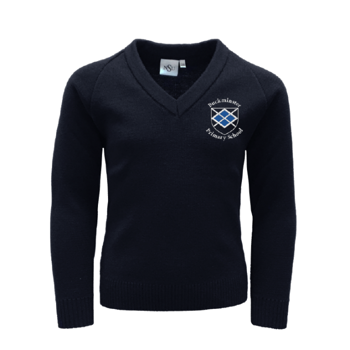 Navy blue v neck school jumper store