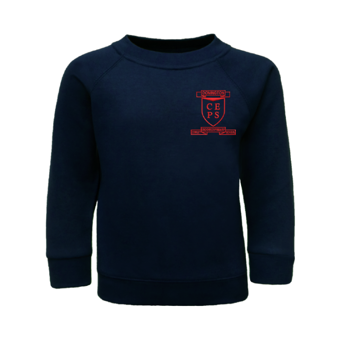 Navy crew best sale neck school jumper