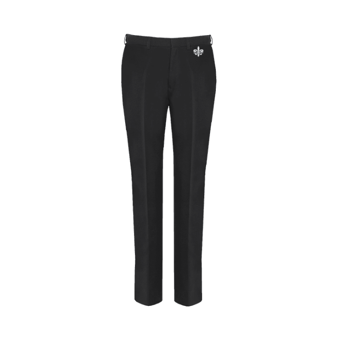 White and black trousers top