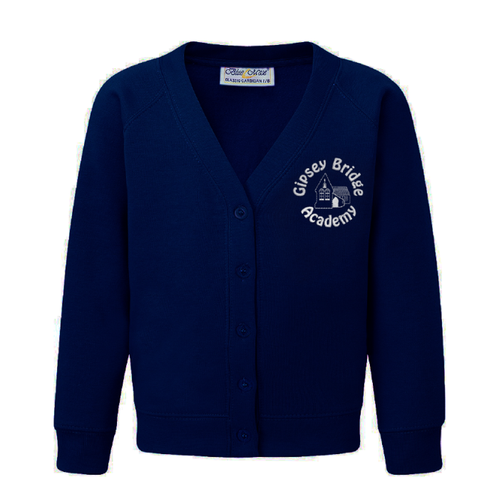 Navy school cardigan with pockets new arrivals