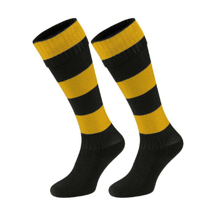 Black and yellow sports socks best sale