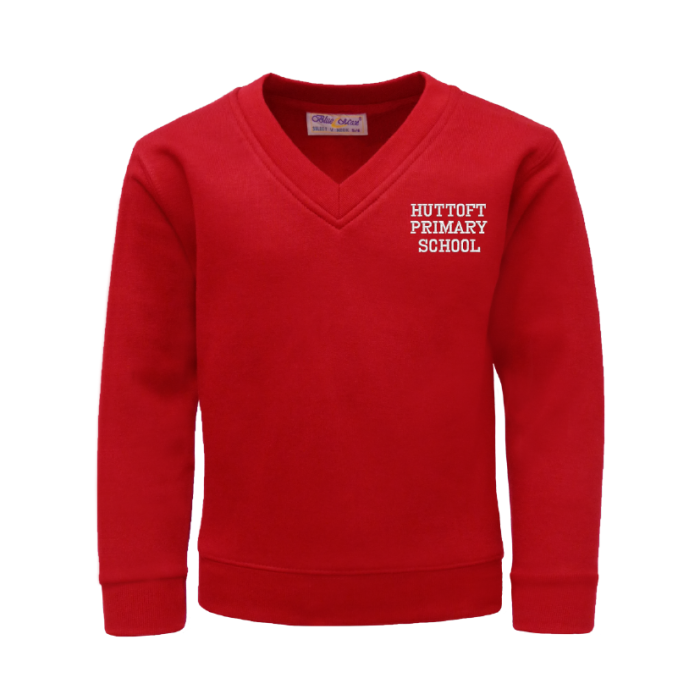 Red v neck sweatshirt shop