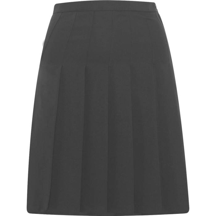 Plain Steel Grey Designer Pleated Skirt