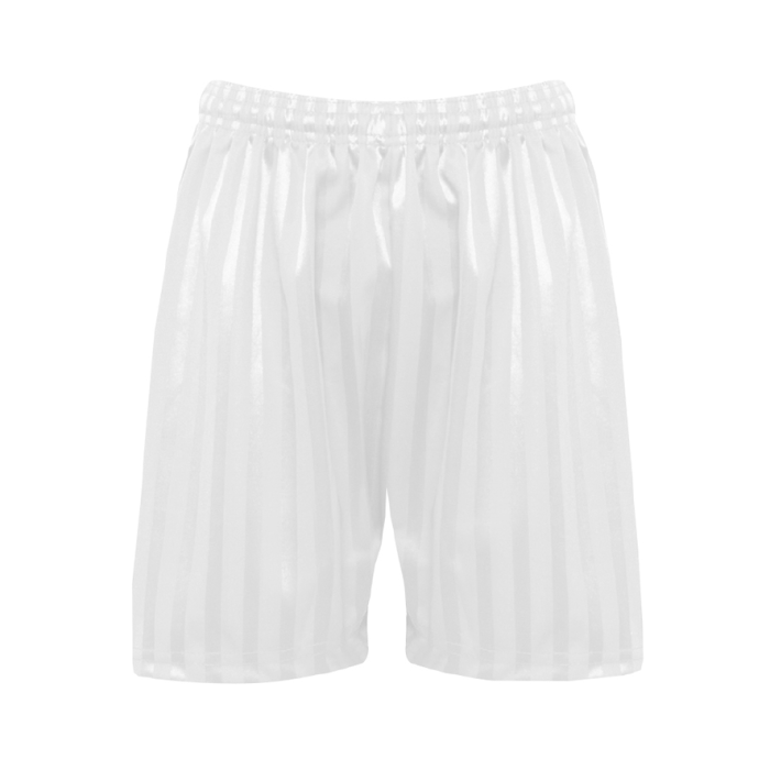 Plain White PE Shadow Shorts