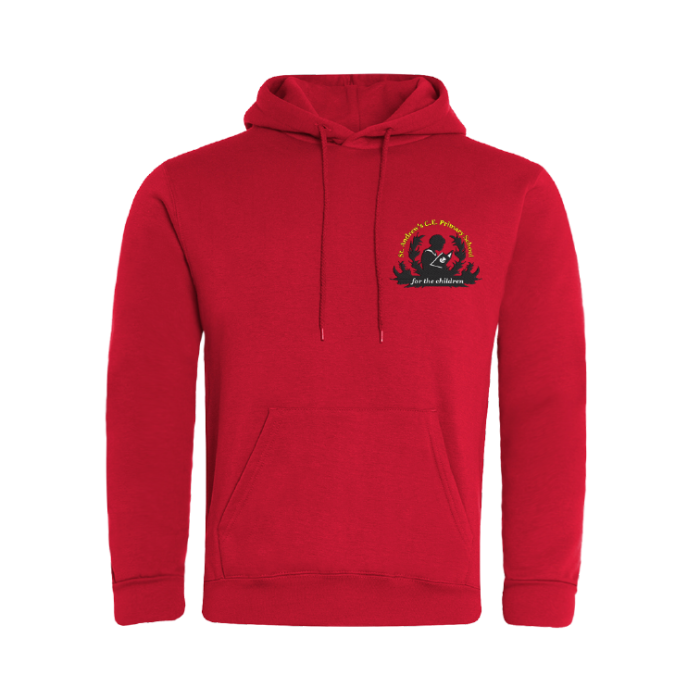 Red burberry hoodie deals