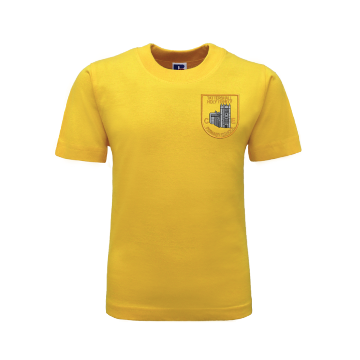 Yellow pe t shirt clearance