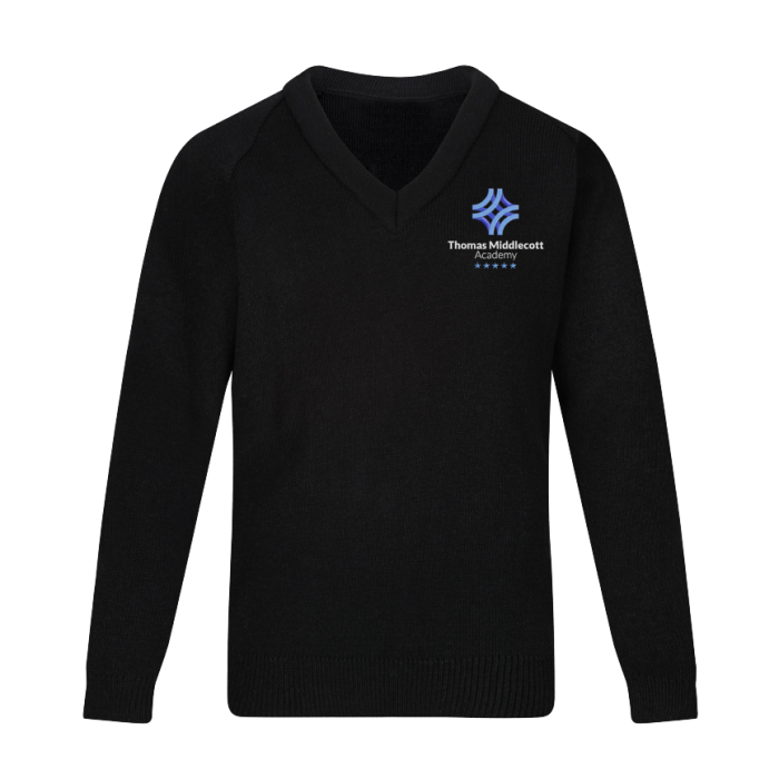 Black knitted school jumper shop