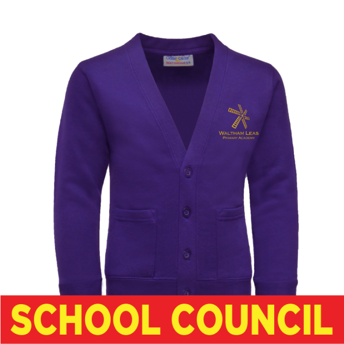 School Council Purple Cardigan